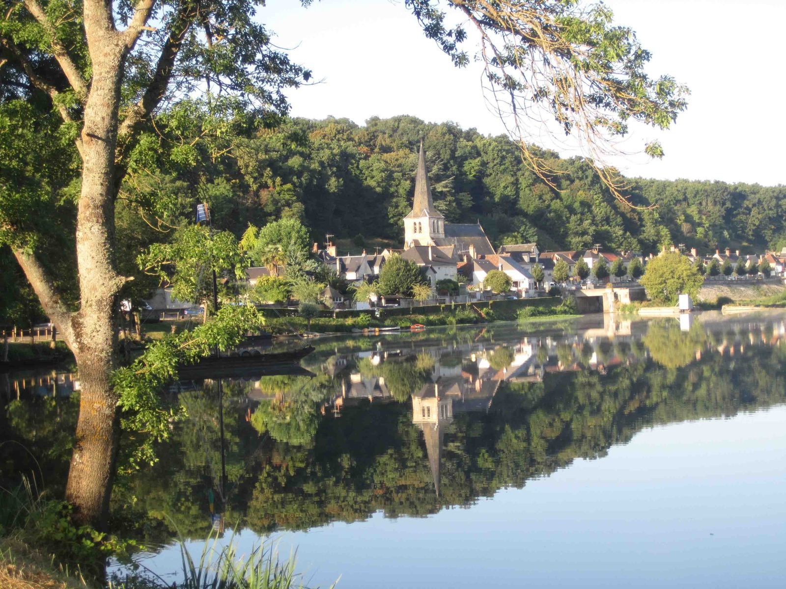 vue du Cher à Ballan-Miré