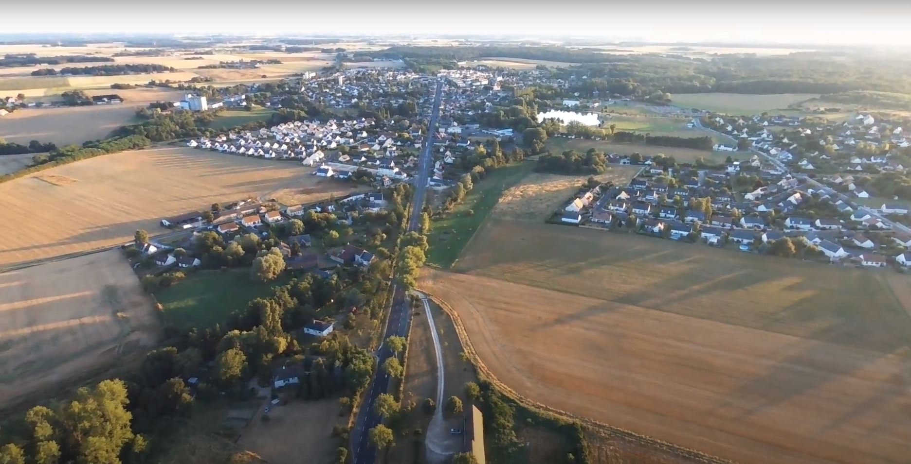 Vue aérienne de Monnaie