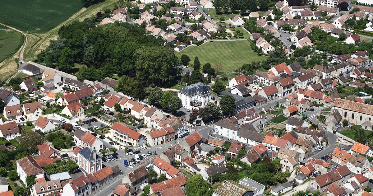 Vue aérienne © La ville de Lisses