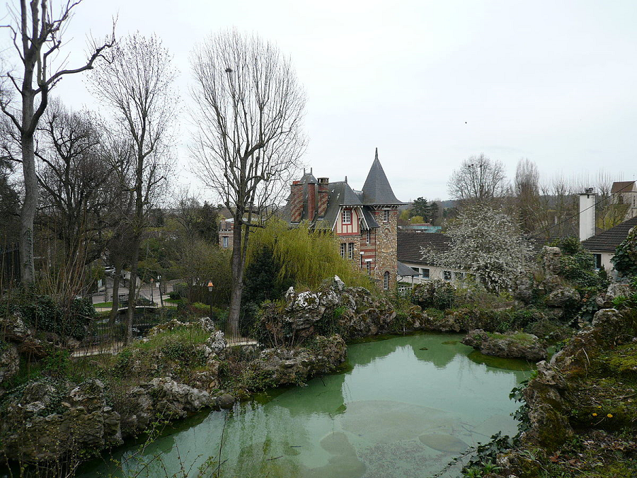 Vue du haut du parc à Villennes-sur-Seine