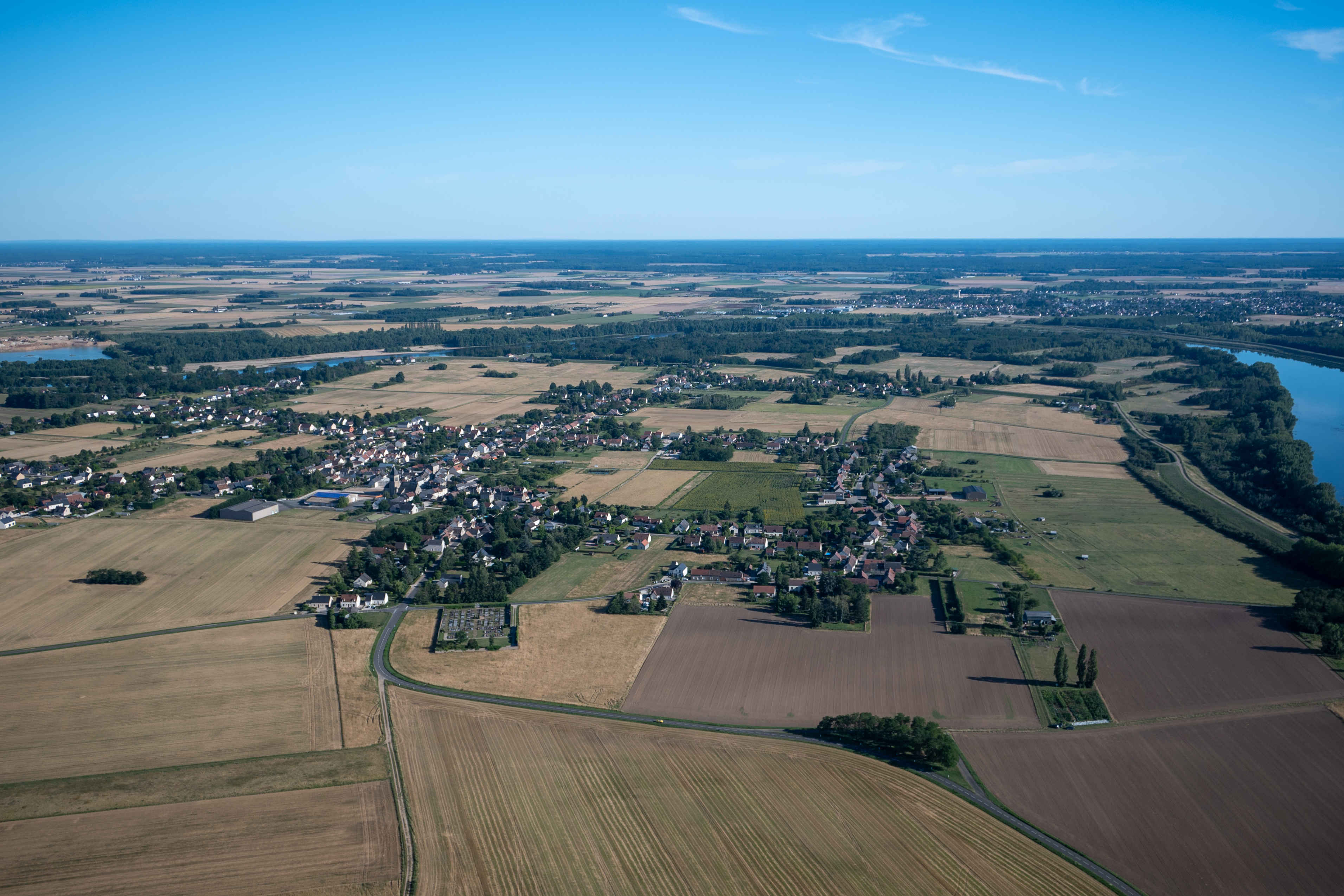 Vue aérienne de Bou