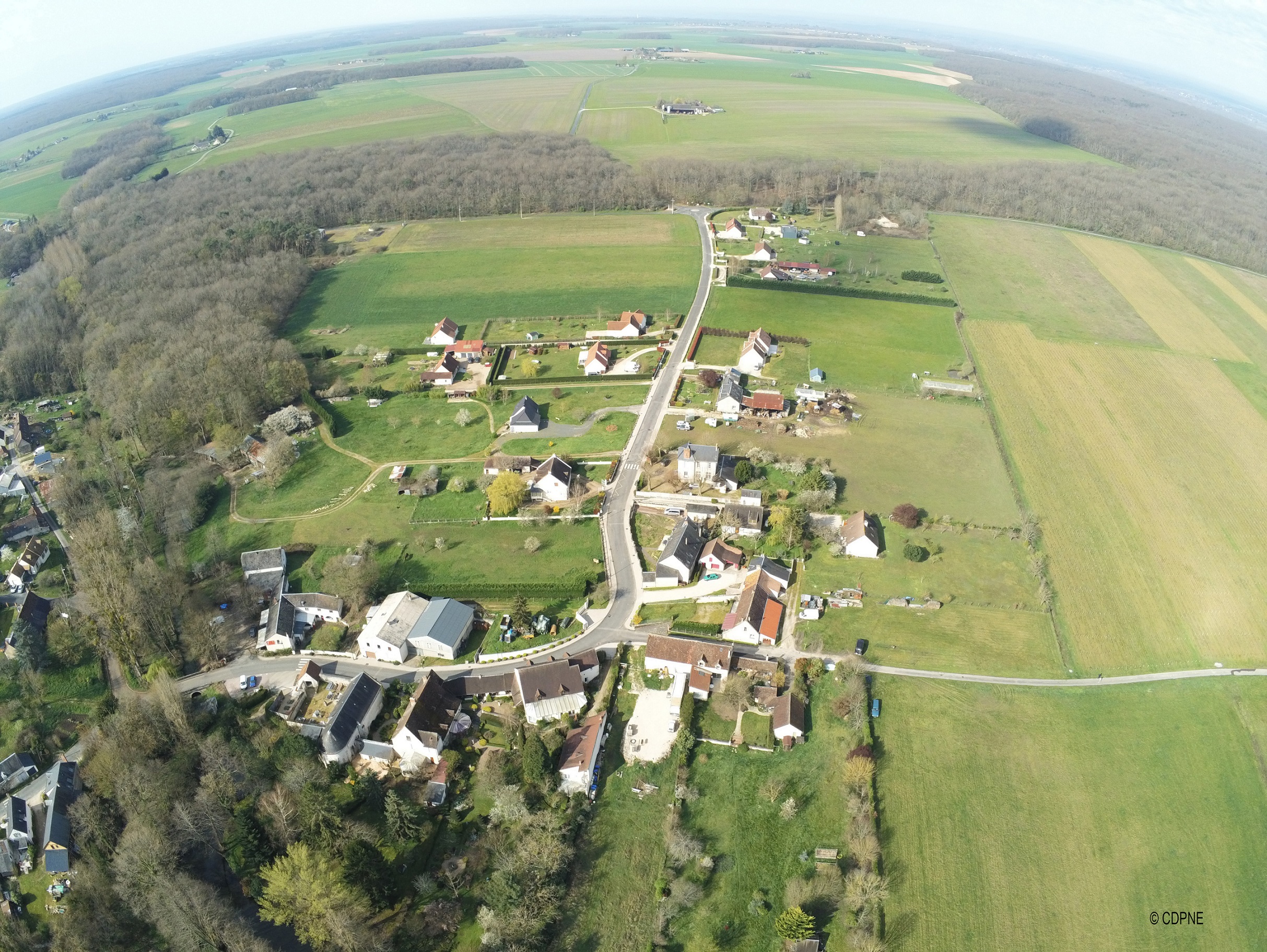 Vue aérienne de Valaire