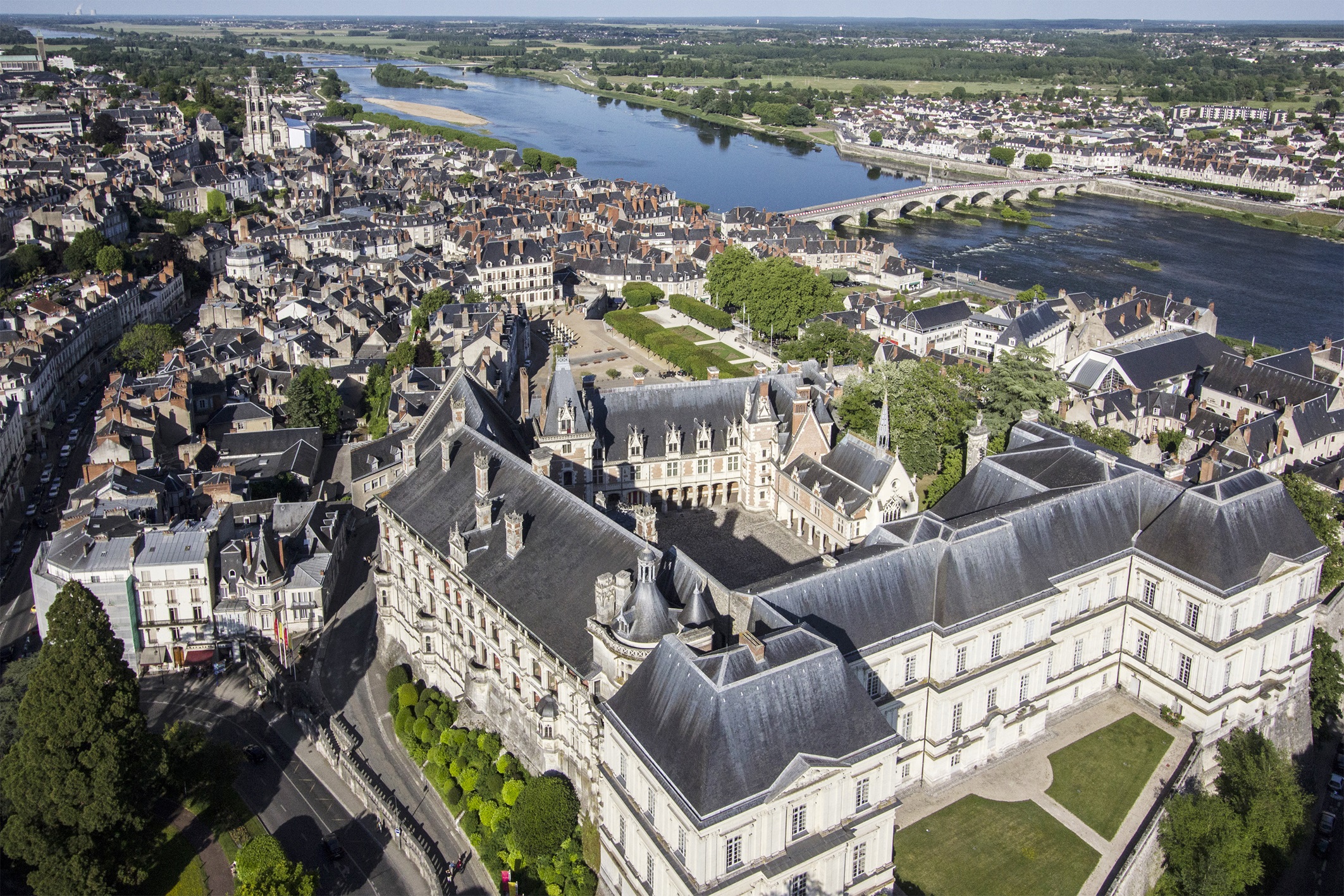 Vue aérienne de Blois © Ville de Blois