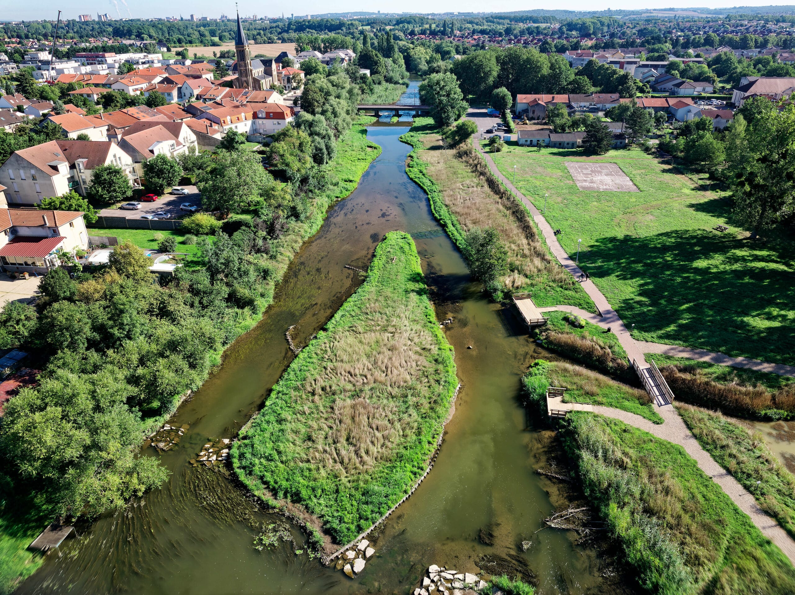 La Seille restaurée à Marly