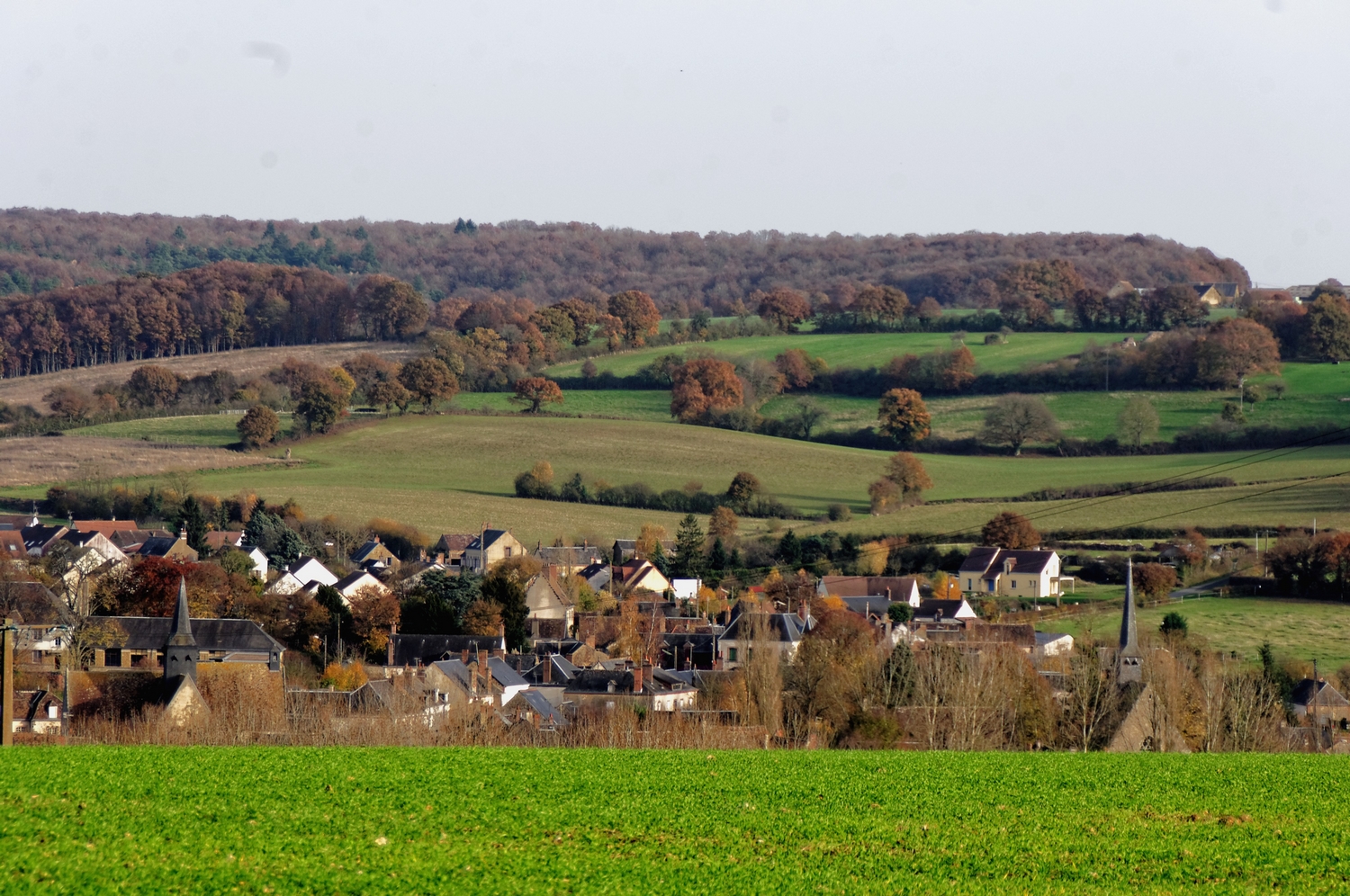 Vue sur le village © Commune de Sargé-sur-Braye