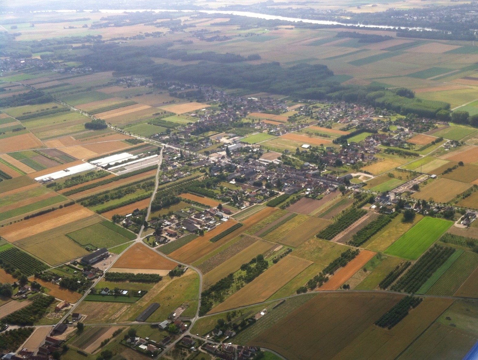 Vue aérienne de Mareau-aux-Prés © commune de Mareau-aux-Pré