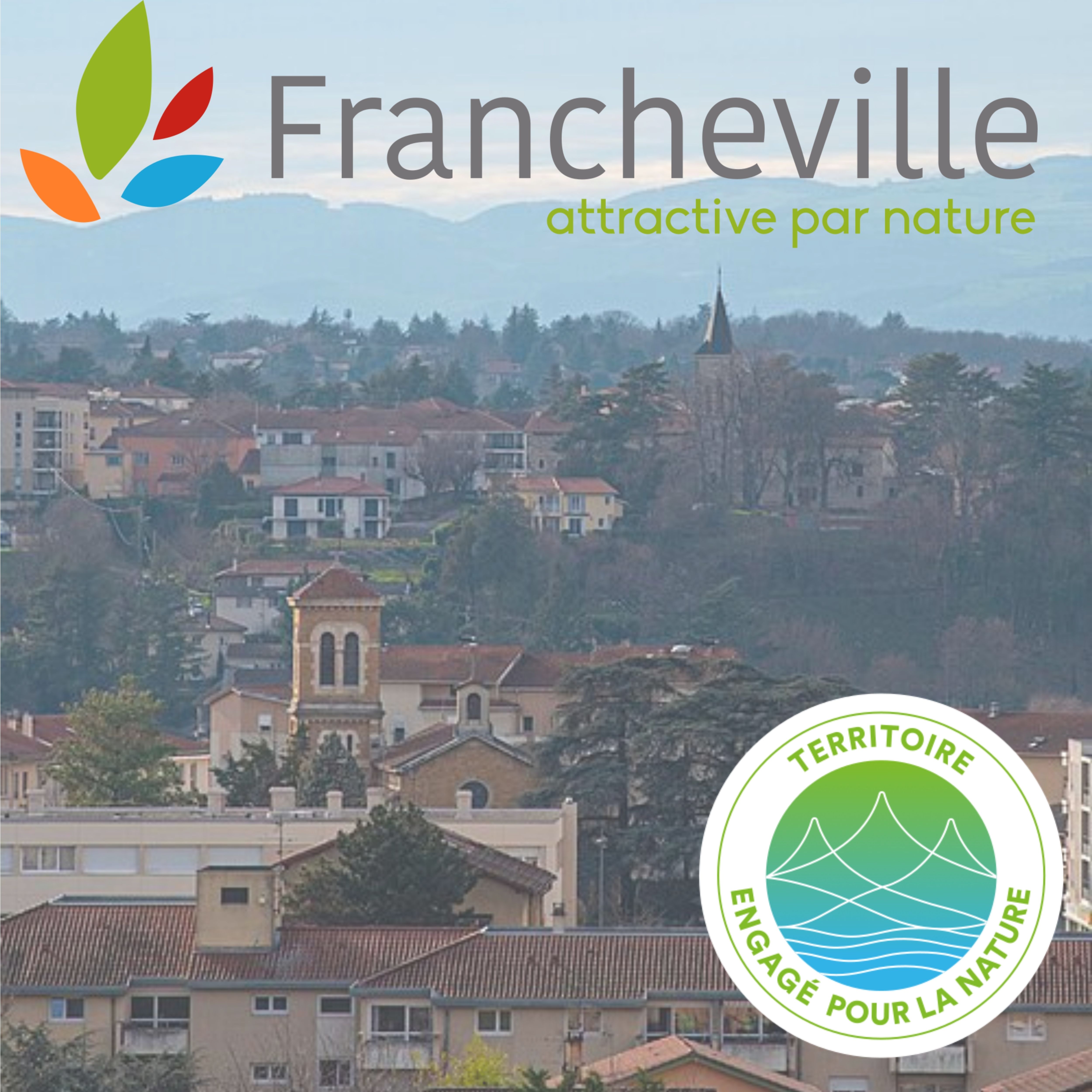 Vue sur Franchevil, un territoire engagé pour la nature de la métropole lyonnaise