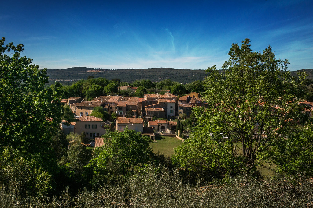 Vue sur le village de La Celle
