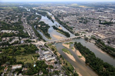 Vue aérienne de Tours