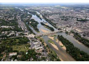 Vue aérienne de Tours