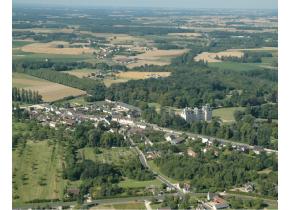 Vue aérienne de Cheverny